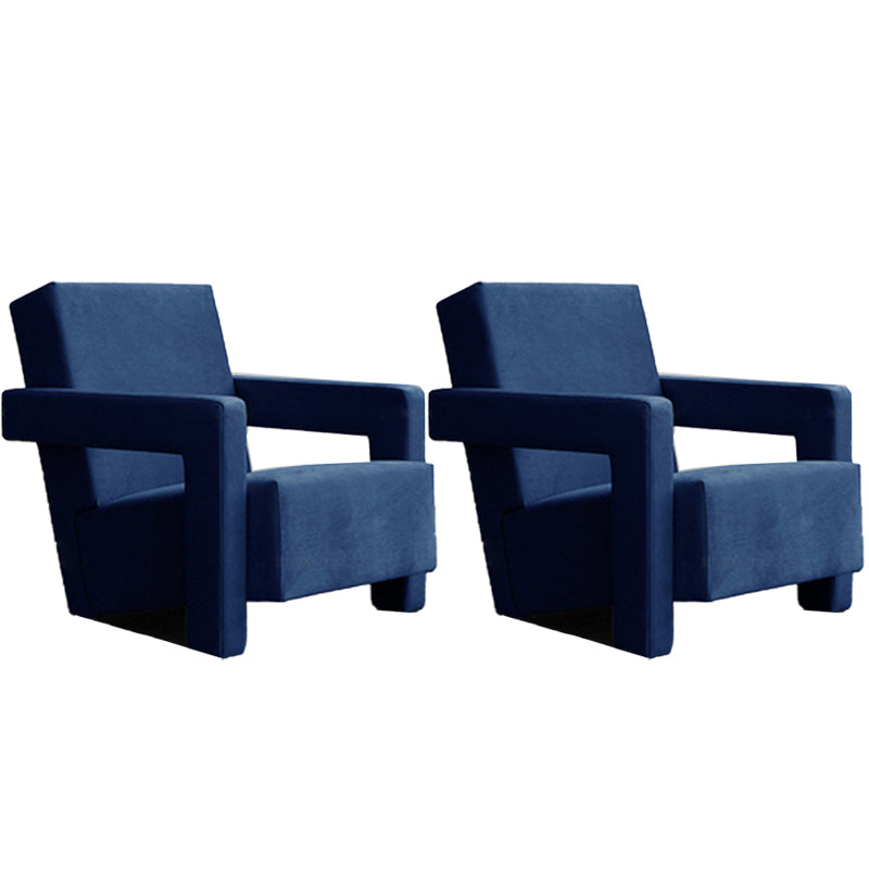 Mid-Century Modern Solid Color Accent Armchair Fixed Back Arm Chair for Living Room