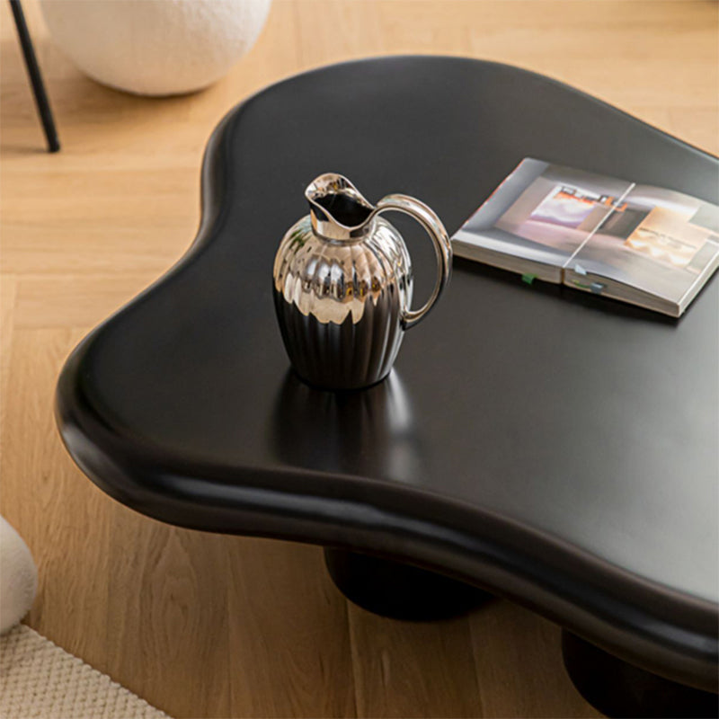 Scandinavian Wooden Coffee Table Free form 3 Legs Coffee Cocktail Table