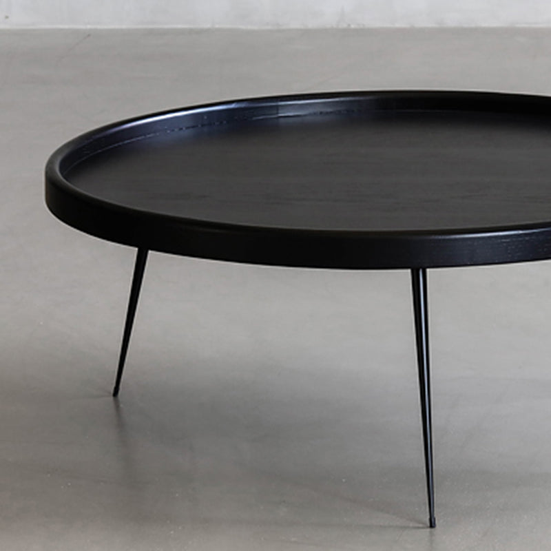 Scandinavian 3 Legs Coffee Cocktail Table Round Wooden Coffee Table for Living Room