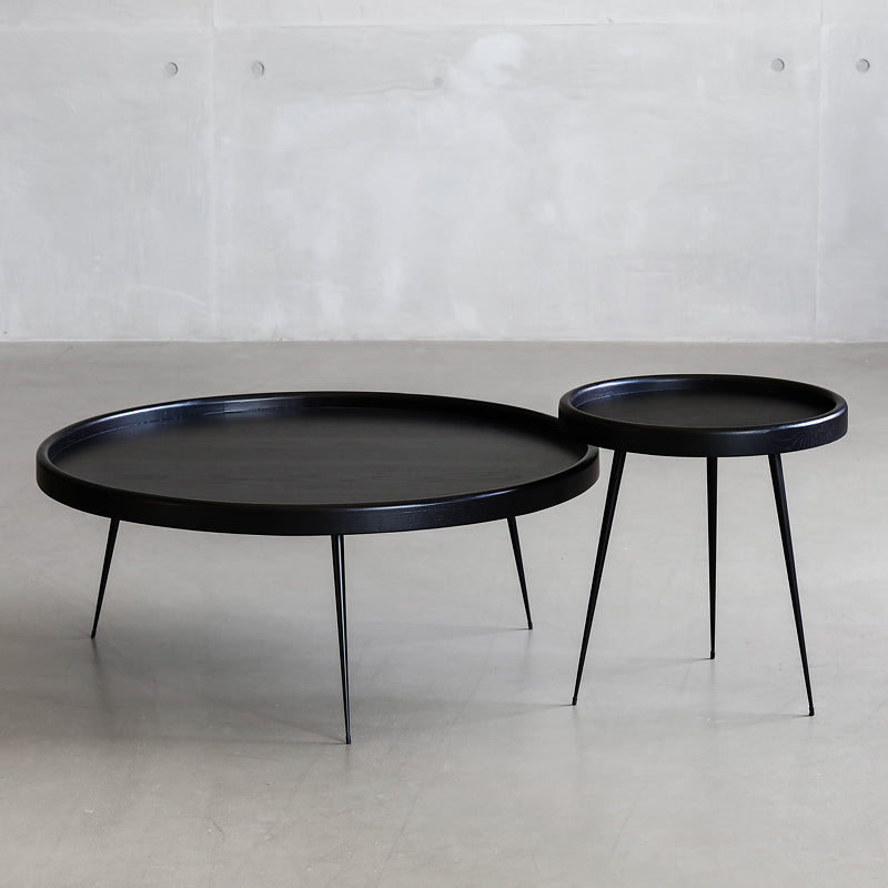 Scandinavian 3 Legs Coffee Cocktail Table Round Wooden Coffee Table for Living Room