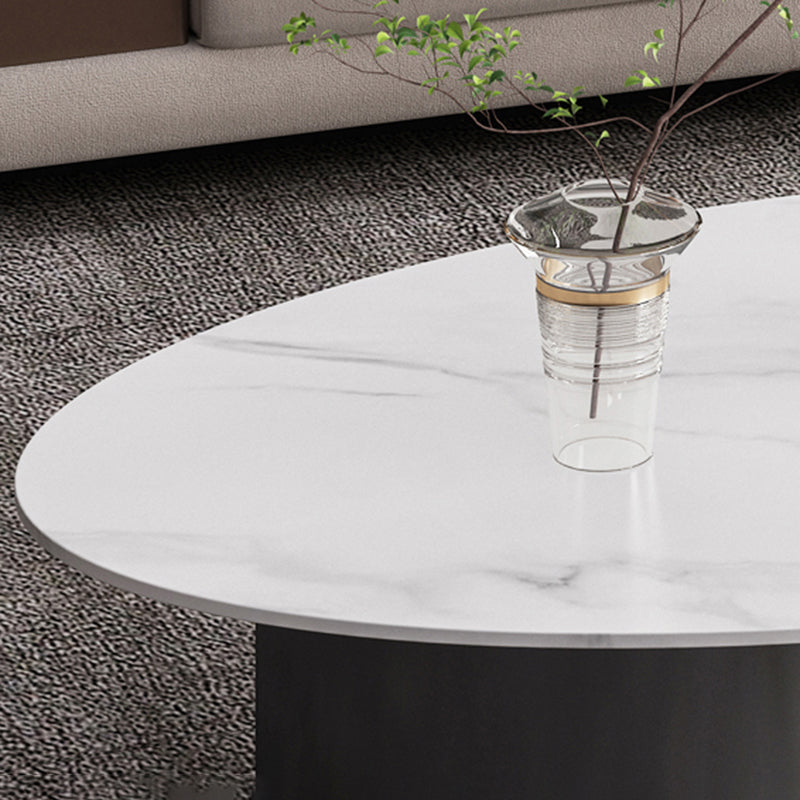 Glam Slate Coffee Cocktail Table Frame Oval Coffee Table for Home