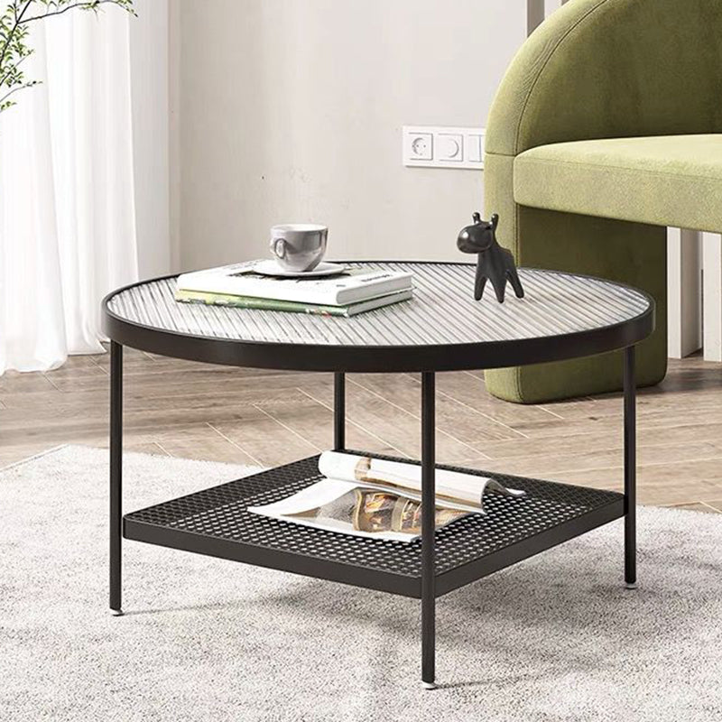 17.72" Tall Contemporary Style Cocktail Table 4 Legs Coffee Table