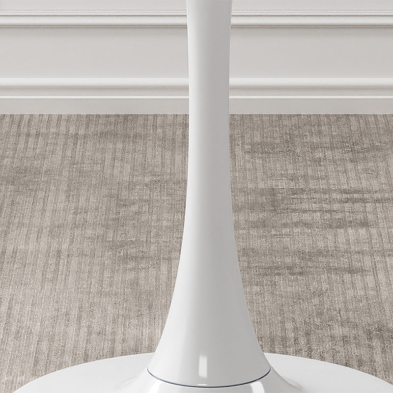 Scandinavian Pedestal Coffee Table Round Wooden Coffee Cocktail Table for Living Room