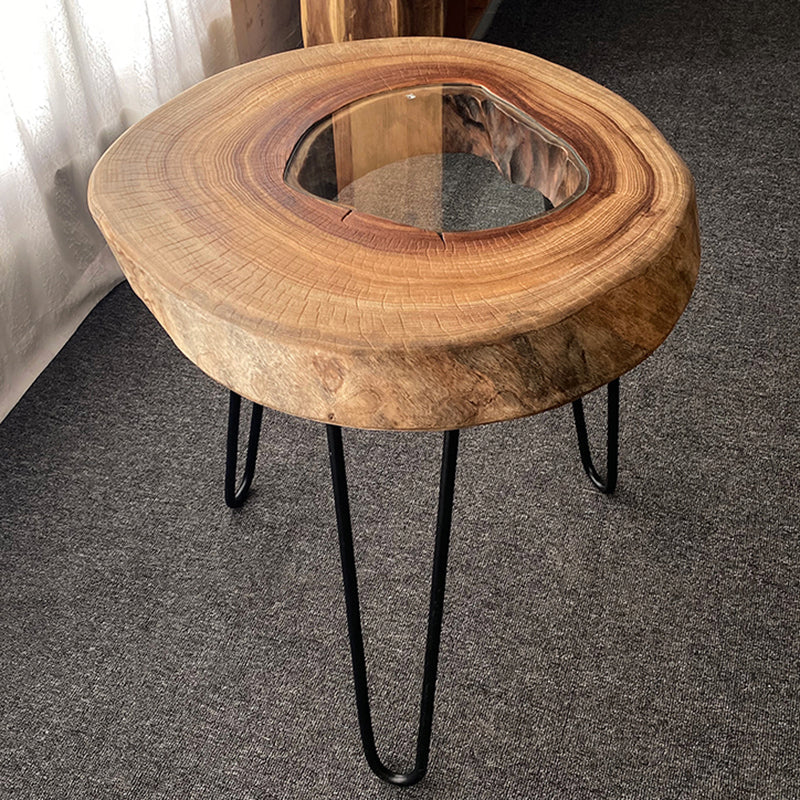 Scandinavian Wooden Coffee Table Free form 3 Legs Coffee Table Set for Living Room