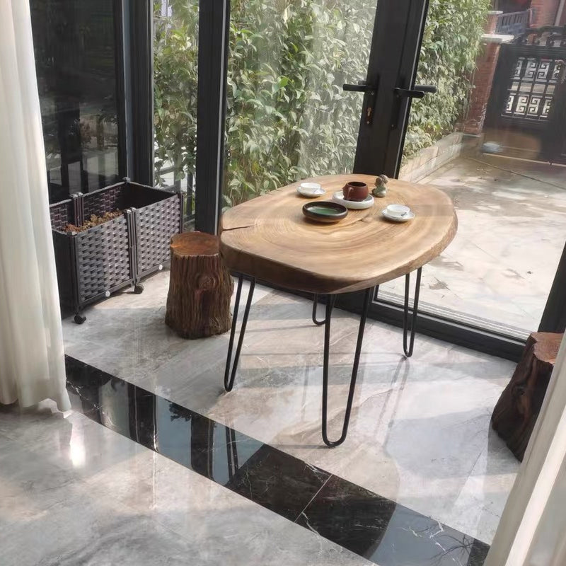 Scandinavian Wooden Coffee Table Free form 3 Legs Coffee Table Set for Living Room