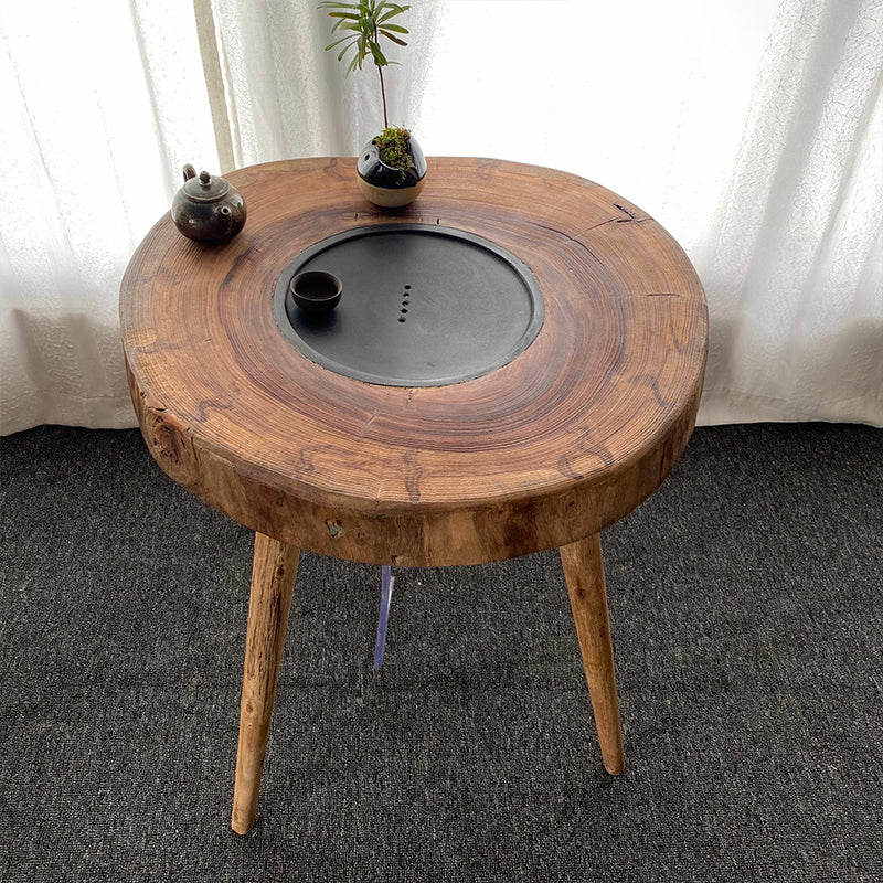 Scandinavian Wooden Coffee Table Free form 3 Legs Coffee Table Set for Living Room