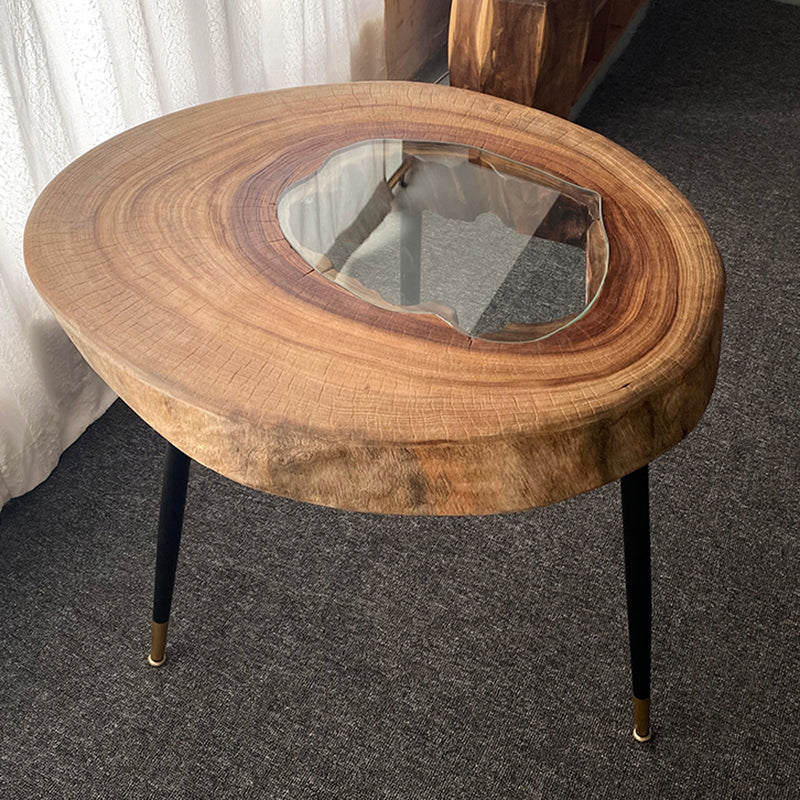 Scandinavian Wooden Coffee Table Free form 3 Legs Coffee Table Set for Living Room