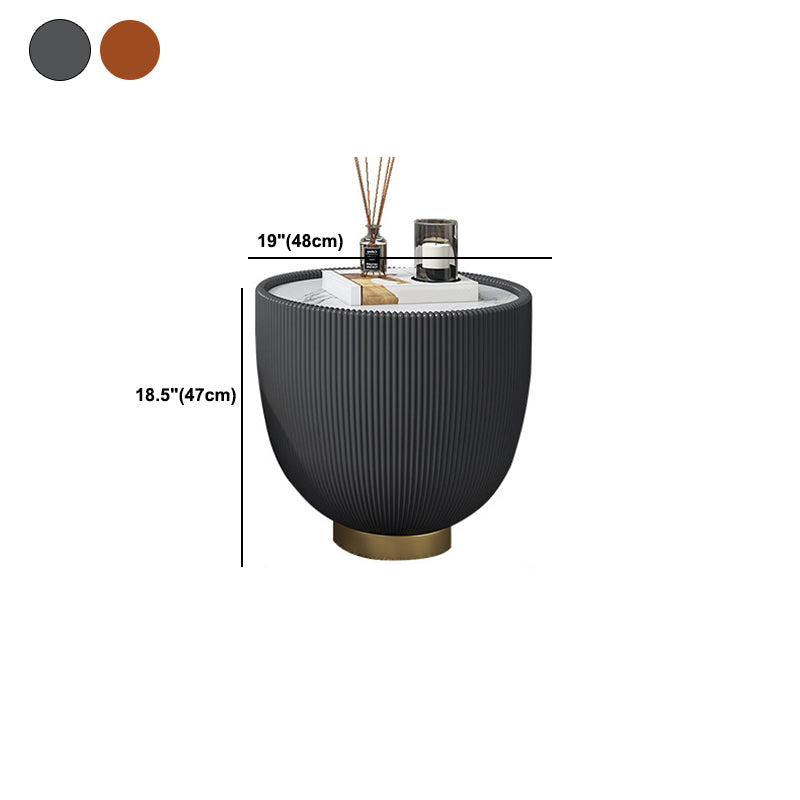 2 Piece Bunching Tables Slate Round Coffee Table for Living Room