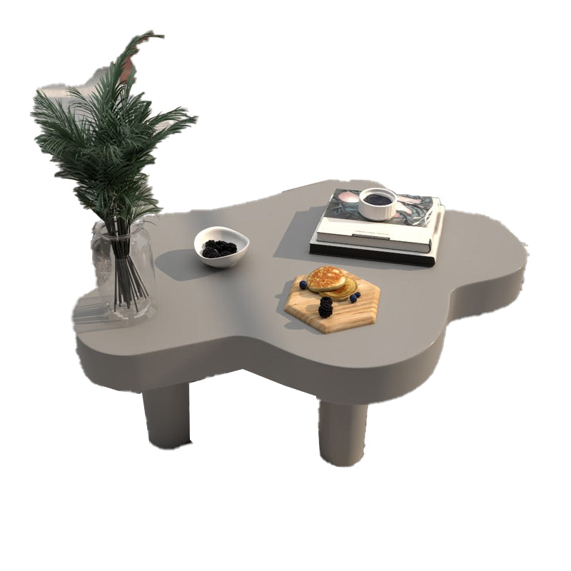 Scandinavian Wooden Coffee Table Free form Pedestal Coffee Table Set for Living Room