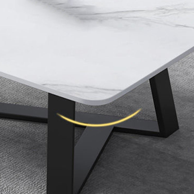 Single Slate Rectangle Coffee Table Modern Minimalist Coffee Table