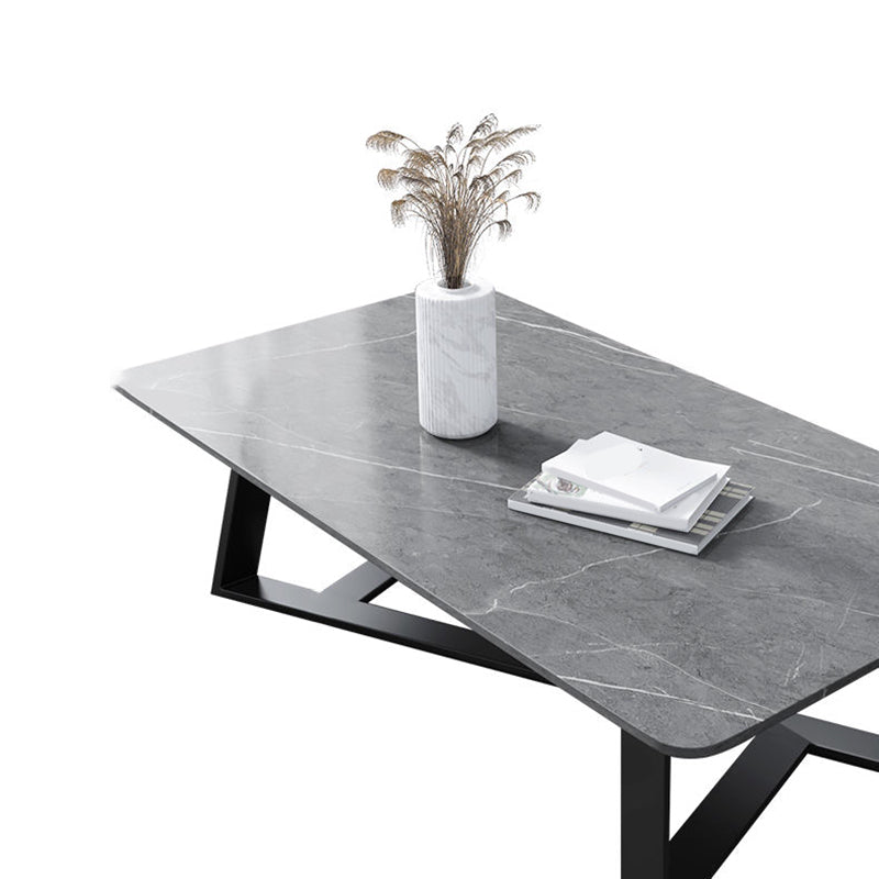 Single Slate Rectangle Coffee Table Modern Minimalist Coffee Table