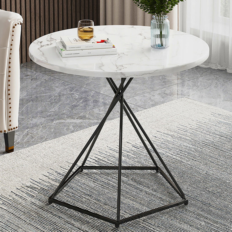 Frame Coffee Table Minimalist Wood Round Coffee Table for Living Room