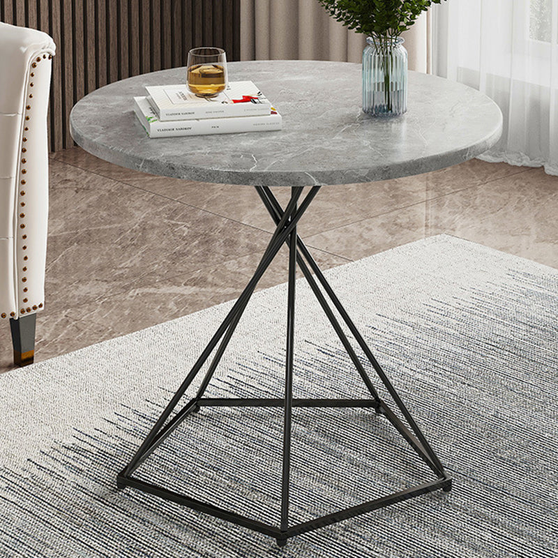 Frame Coffee Table Minimalist Wood Round Coffee Table for Living Room