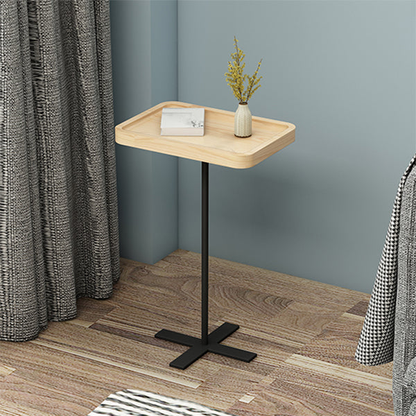 21.65" Tall Contemporary Style Side End Table Pedestal Round Sofa Side Accent Table