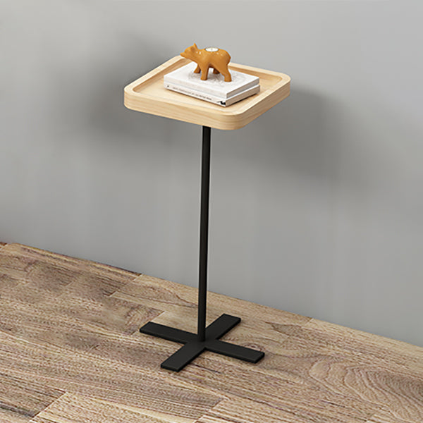 21.65" Tall Contemporary Style Side End Table Pedestal Round Sofa Side Accent Table