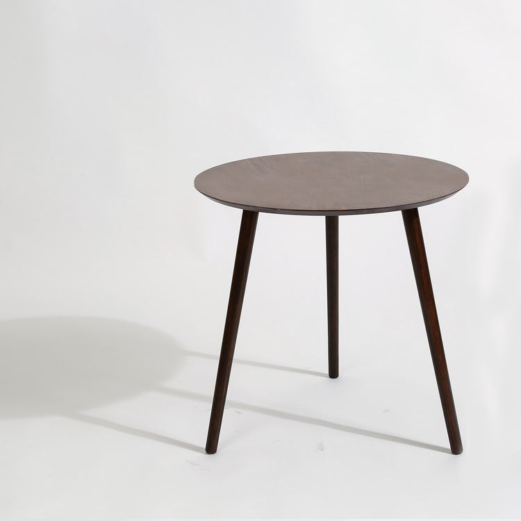 Scandinavian Style Sofa Side Accent Table Wooden Round Side End Table