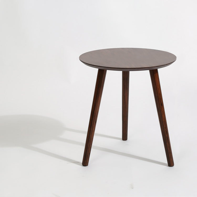 Scandinavian Style Sofa Side Accent Table Wooden Round Side End Table