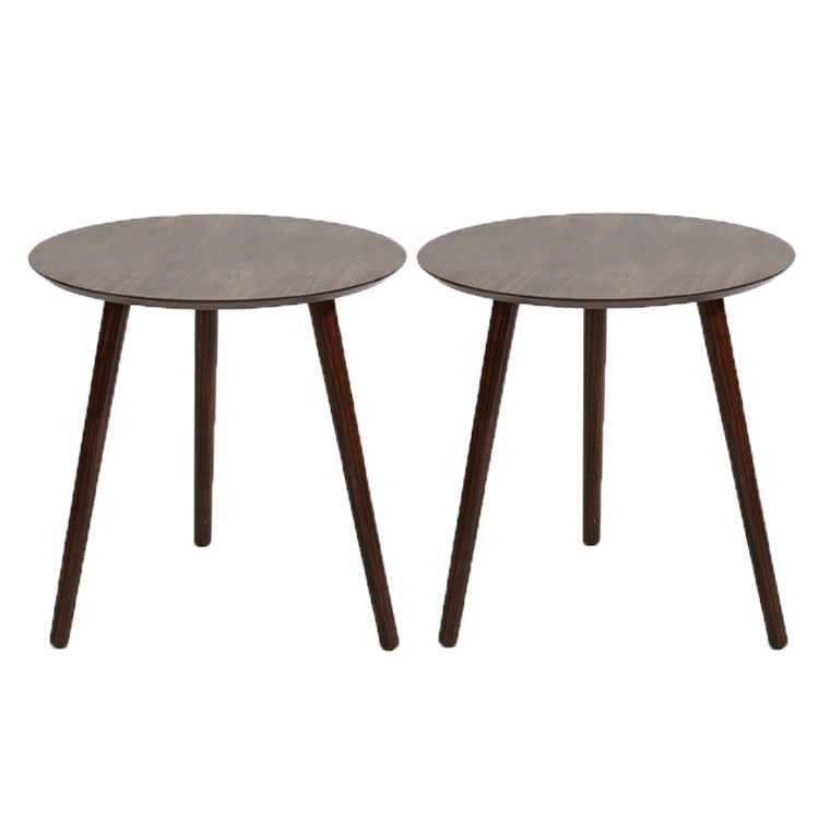 Scandinavian Style Sofa Side Accent Table Wooden Round Side End Table