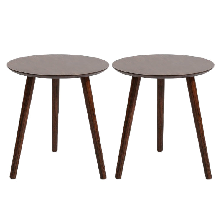 Scandinavian Style Sofa Side Accent Table Wooden Round Side End Table