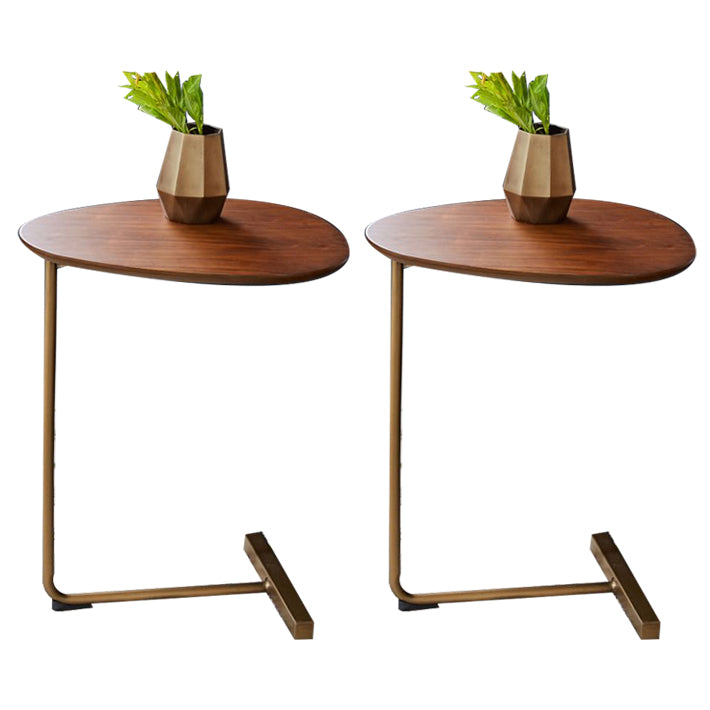 Rustic Style Side End Table Tri Pin Round Sofa Side Accent Table