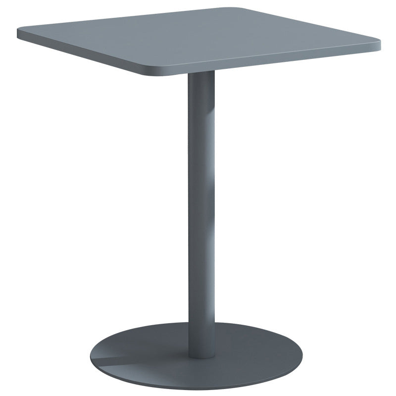 Medieval Modern Style Pedestal Base Design Square Metal Table Side Table