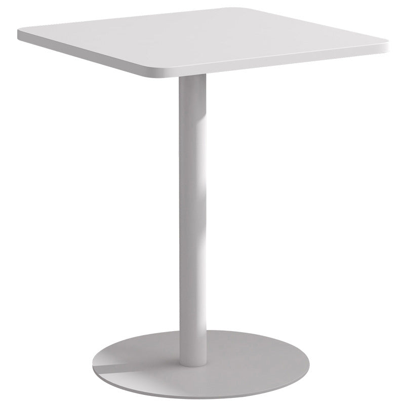 Medieval Modern Style Pedestal Base Design Square Metal Table Side Table