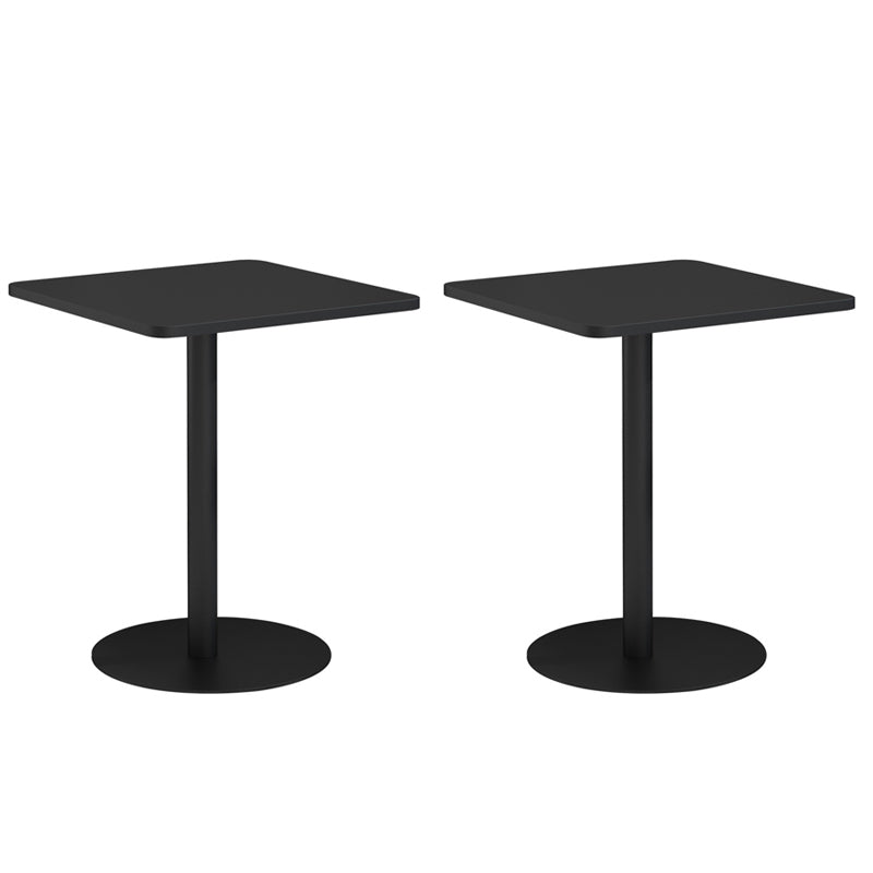 Medieval Modern Style Pedestal Base Design Square Metal Table Side Table