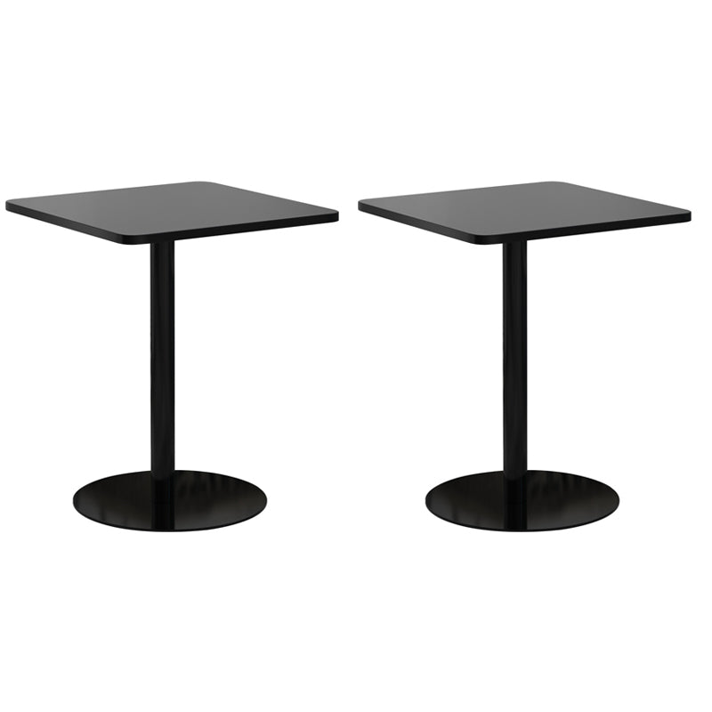 Medieval Modern Style Pedestal Base Design Square Metal Table Side Table