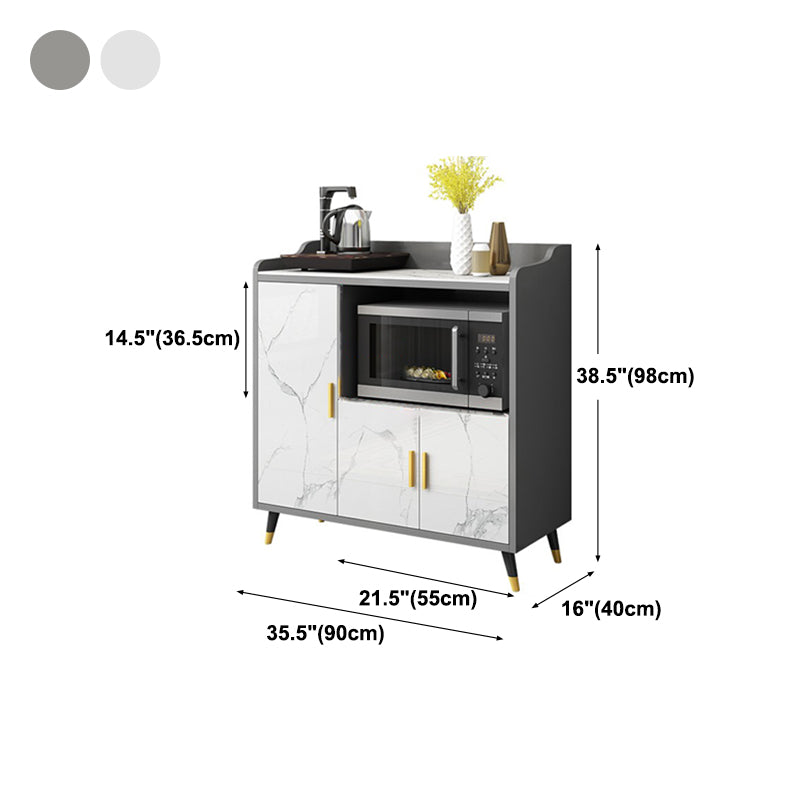 Modern Style Stone Buffet Sideboard Dining Room 38.5"H Buffet Server