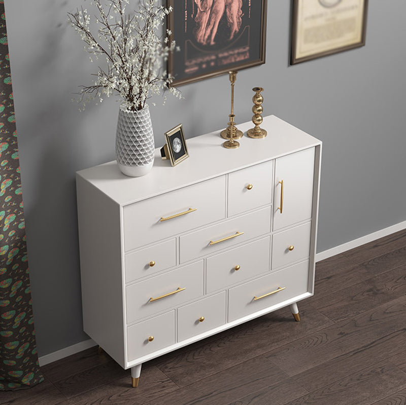 Glam Style Wood Buffet Sideboard Dining Room 35.4"H 10-Drawer Buffet Server