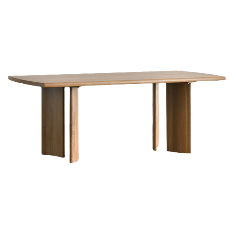 Modern Style Dining Table Rectangle Table Solid Wood for Home