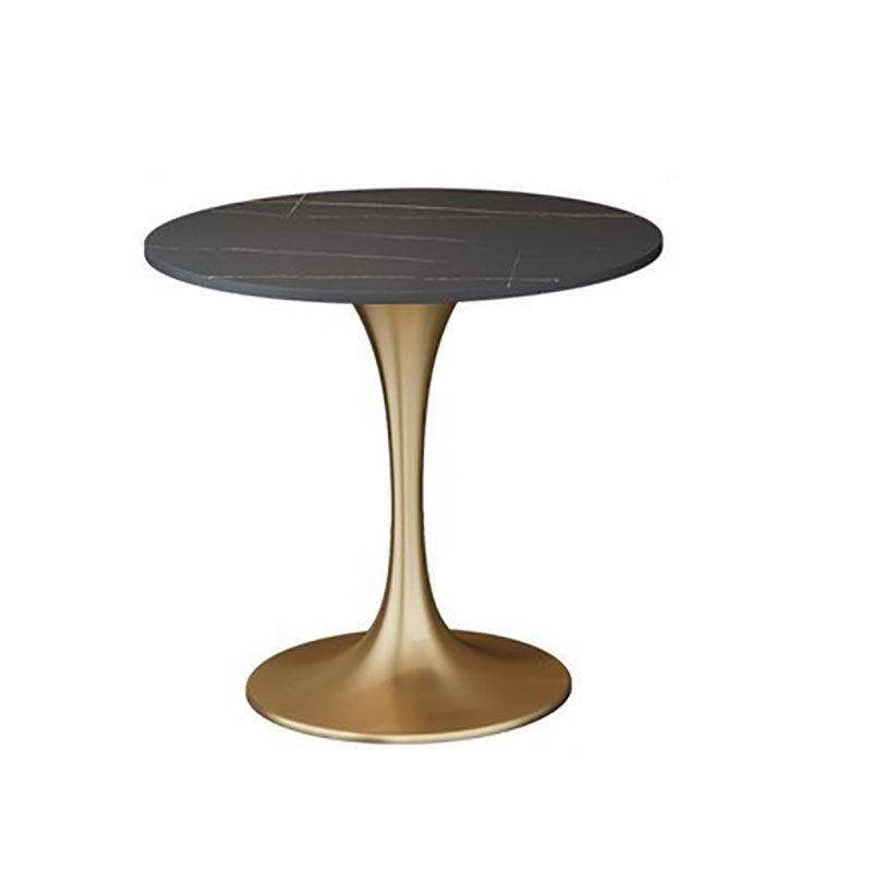 Modern Style Round Dining Table Sintered Stone Tulip Table for Dining Room