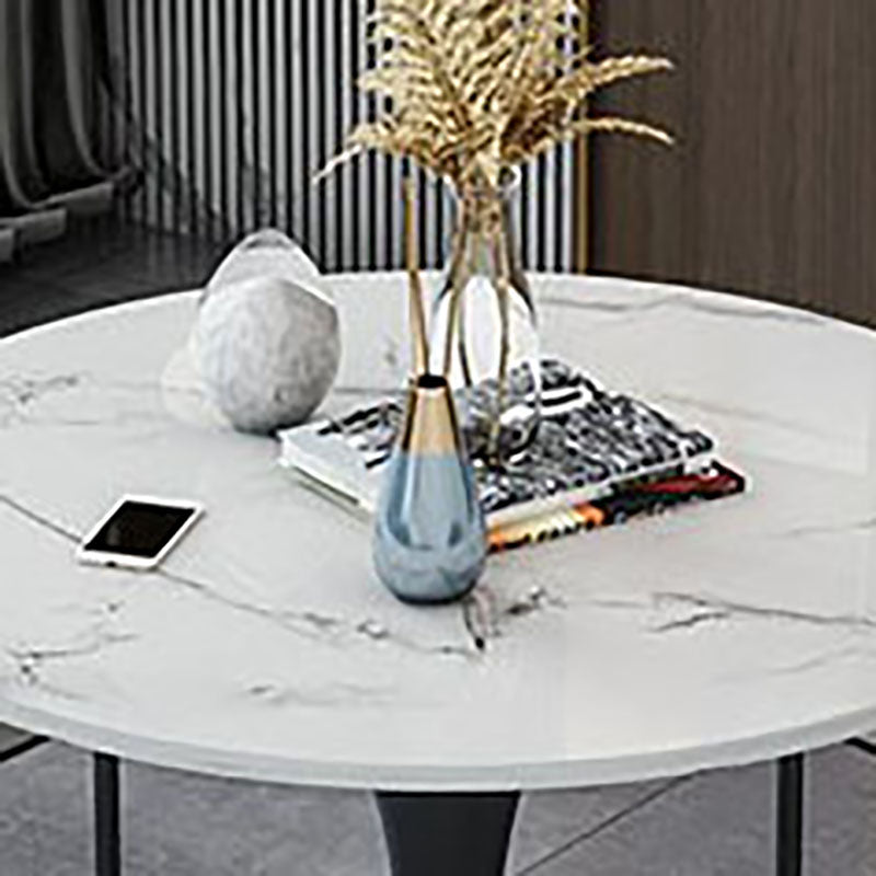 Modern Style Round Dining Table Sintered Stone Tulip Table for Dining Room
