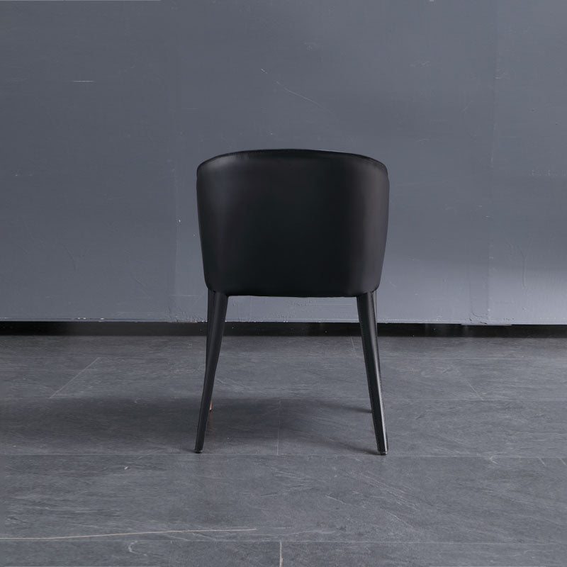 Contemporary Metal Dining Chair Upholstered Arm Chairs for Restaurant Use