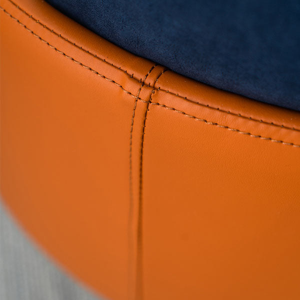 Matte Finish Dining Chair Designer Style Room Solid Back Arm Chair