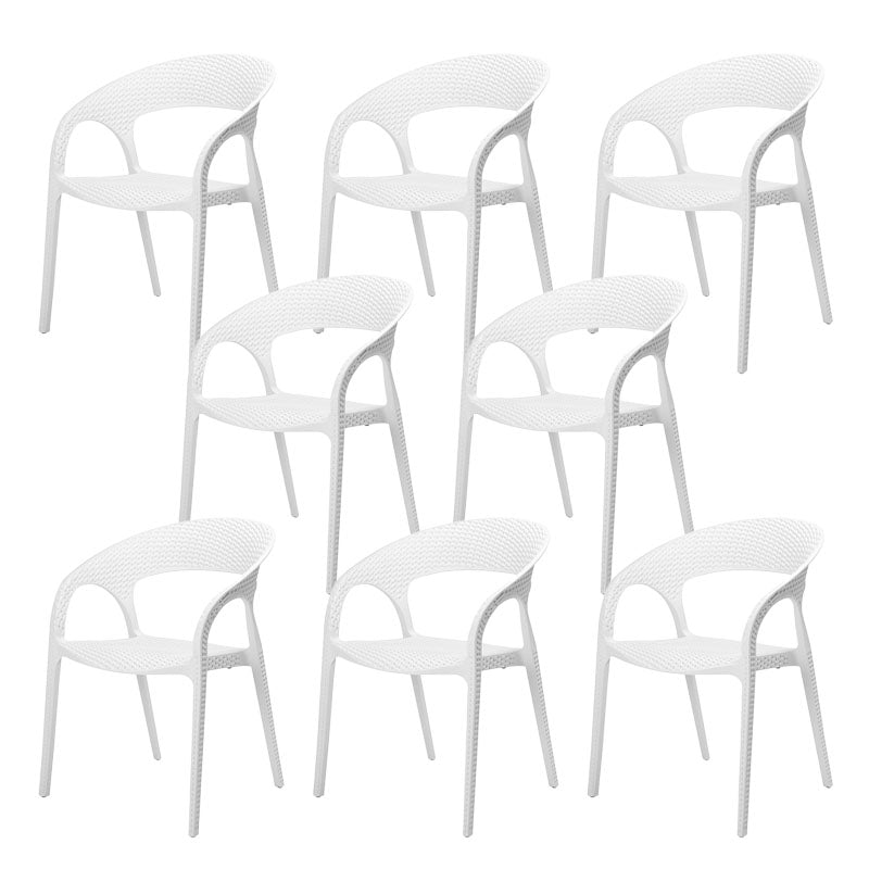 Contemporary Chair Dining Arm Chair with Plastic Legs for Kitchen