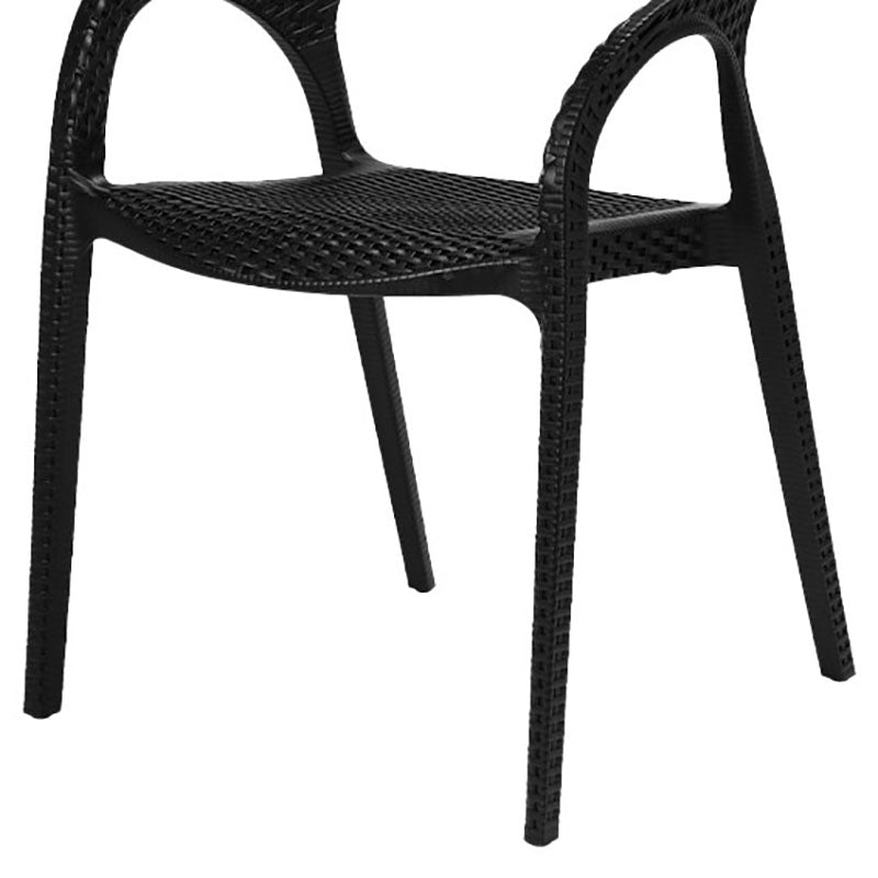 Contemporary Chair Dining Arm Chair with Plastic Legs for Kitchen
