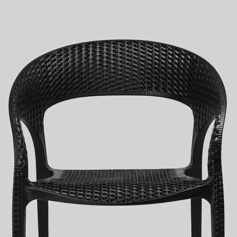 Contemporary Chair Dining Arm Chair with Plastic Legs for Kitchen