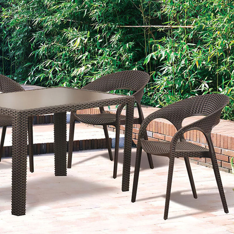 Contemporary Chair Dining Arm Chair with Plastic Legs for Kitchen