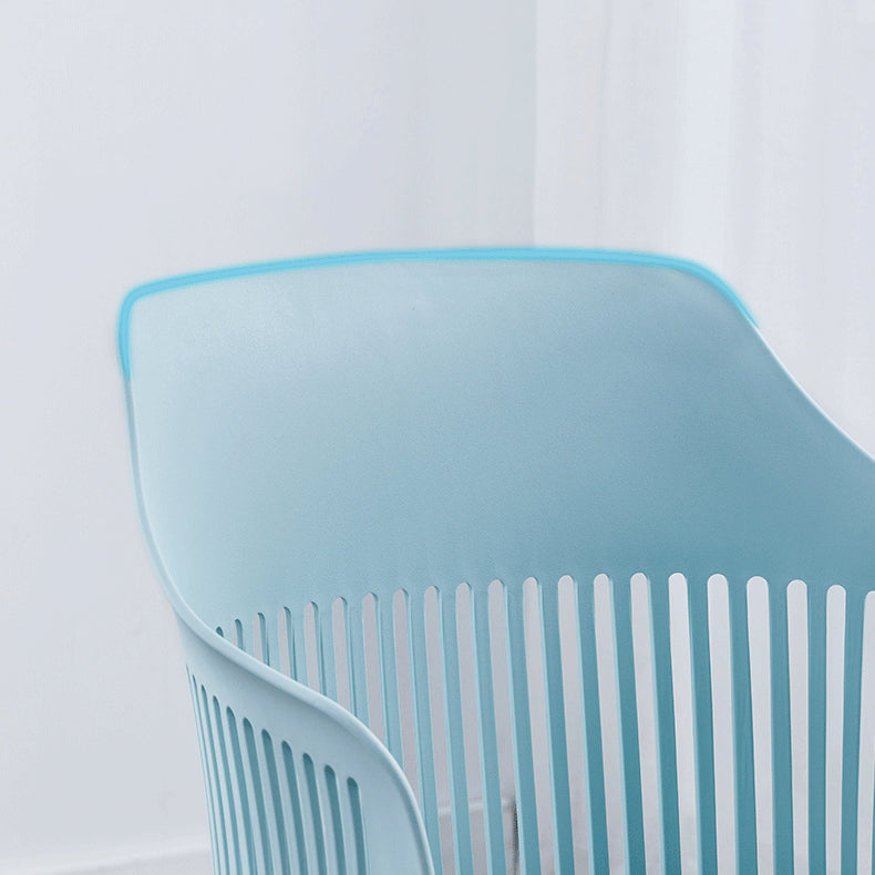 Plastic Chair Scandinavian Style Dining Kitchen Room Arm Chair