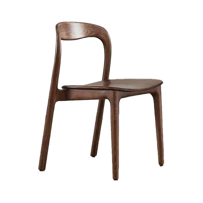 Modern Style Chair Dining Armless Chairs with Wooden Legs for Kitchen