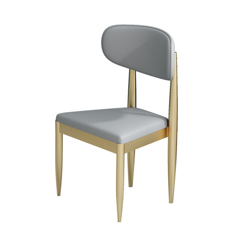 Upholstered Chair Scandinavian Style Open Back Dining Side Chair