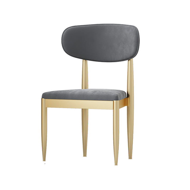Upholstered Chair Scandinavian Style Open Back Dining Side Chair
