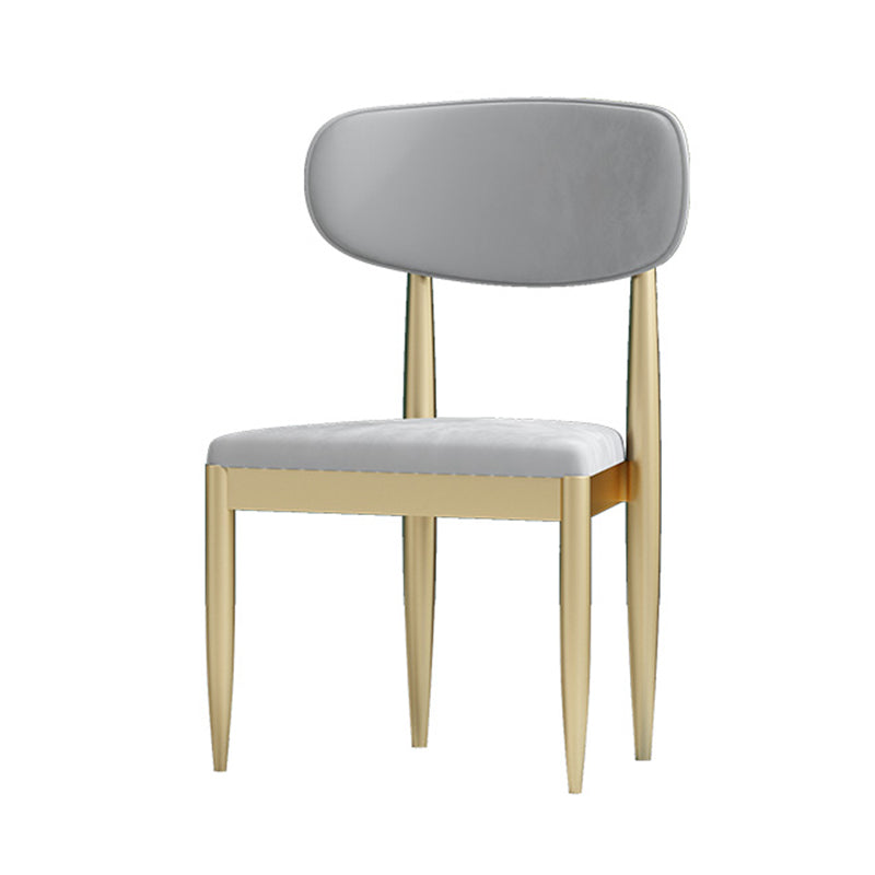 Upholstered Chair Scandinavian Style Open Back Dining Side Chair