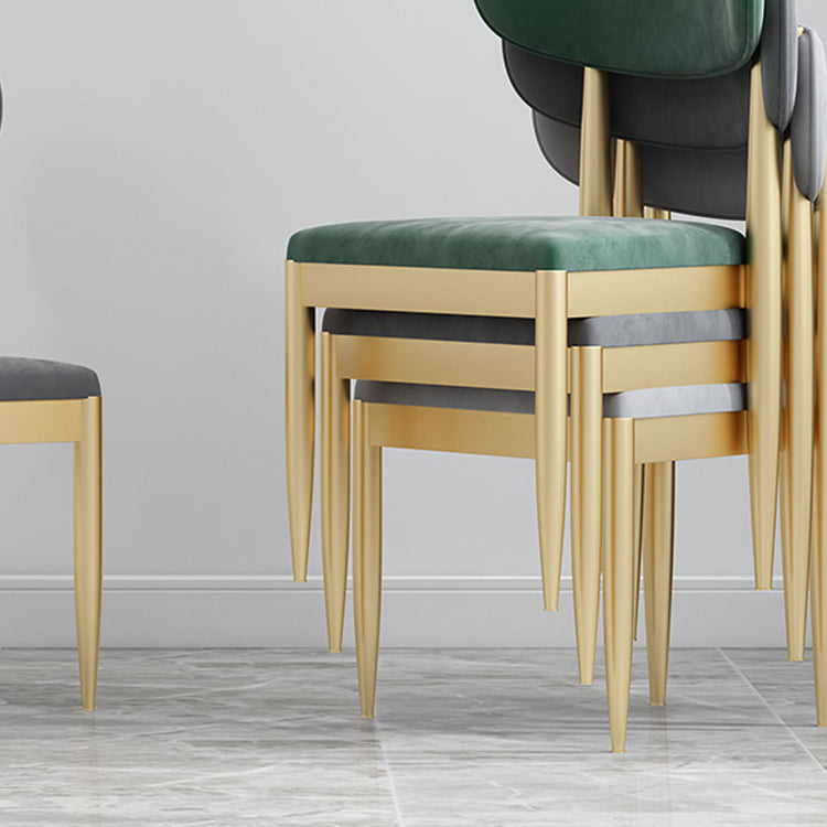 Upholstered Chair Scandinavian Style Open Back Dining Side Chair