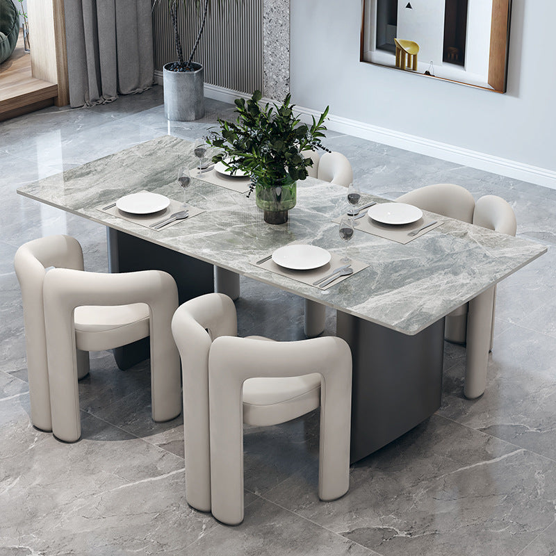 Designer Style Velvet Meeting Room Arm Chair Open Matte Finish Dining Chair