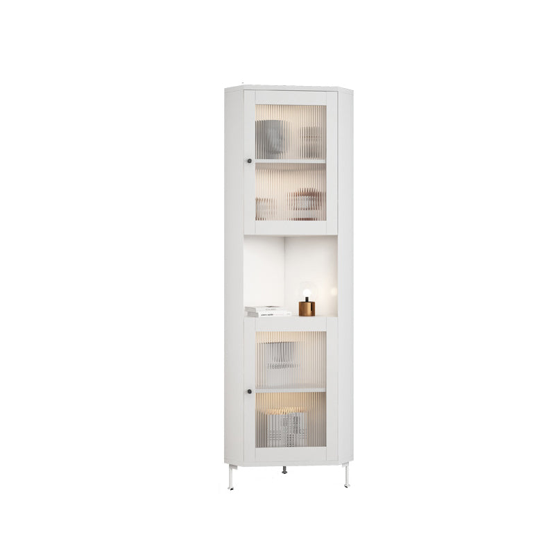 15.75" L * 15.75" W Storage Cabinet with Shelf and Glass Doors Triangle Cabinet