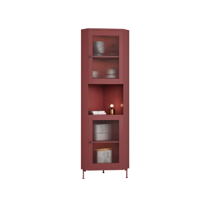15.75" L * 15.75" W Storage Cabinet with Shelf and Glass Doors Triangle Cabinet
