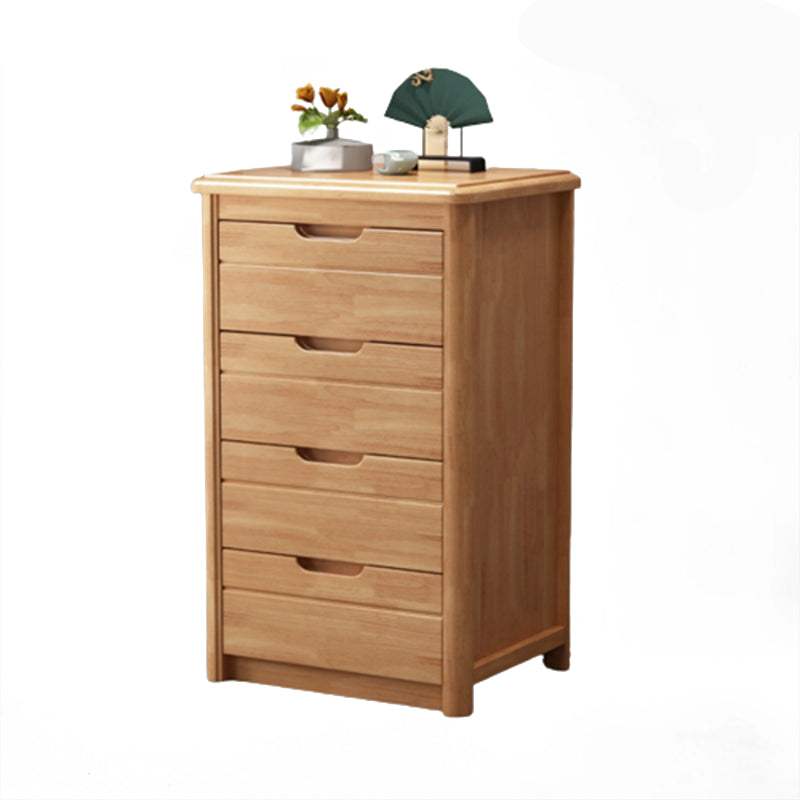 Rectangle Brown Walnut Accent Chest with Drawers Modern Chest