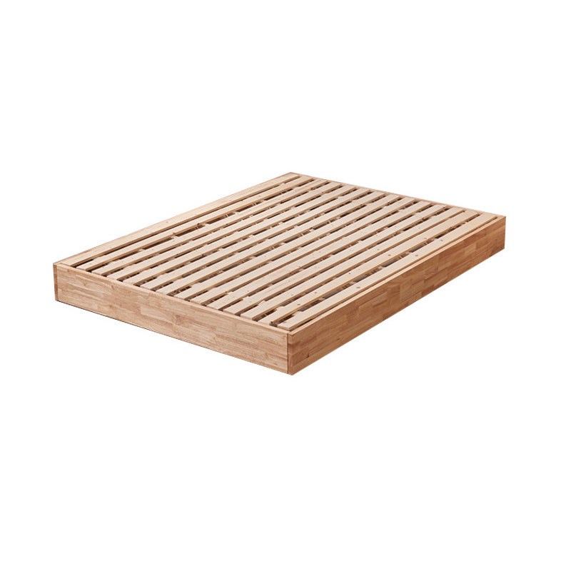 Natural Wood Platform Bed Frame Nordic 7.87-In High Wire-Grid Bed Frame